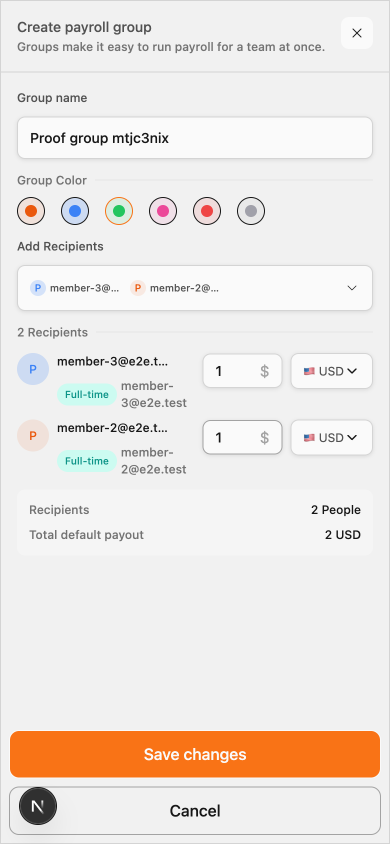 Group sheet, mobile